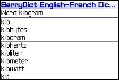 BerryDict French