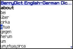 BerryDict German