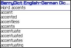 BerryDict German