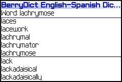 BerryDict Spanish