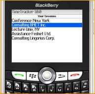 TimeTracker for BlackBerry Wireless Handheld