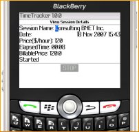 TimeTracker for BlackBerry Wireless Handheld