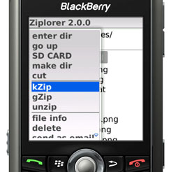 Ziplorer for BlackBerry Wireless Handheld