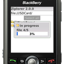 Ziplorer for BlackBerry Wireless Handheld