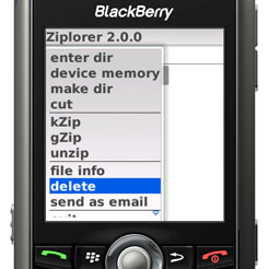 Ziplorer for BlackBerry Wireless Handheld