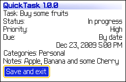 QuickTask for BlackBerry Wireless Handheld