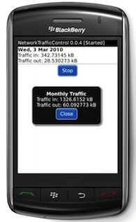 Network Traffic Control for BlackBerry