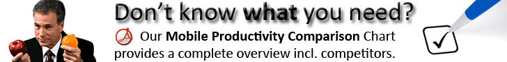 Mobile Productivity Application Chart Banner