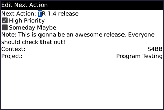 NextAction! Pro - Priorities