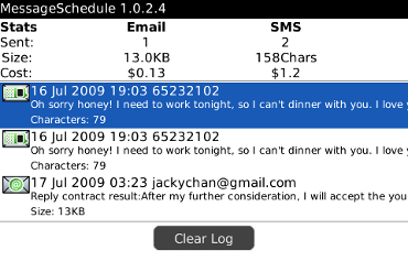 Sending Log
