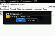 ActionPad Encryption - Password Input