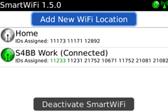 SmartWiFi for BlackBerry