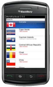 CIA World Factbook 2010 with Search and Offline Caching